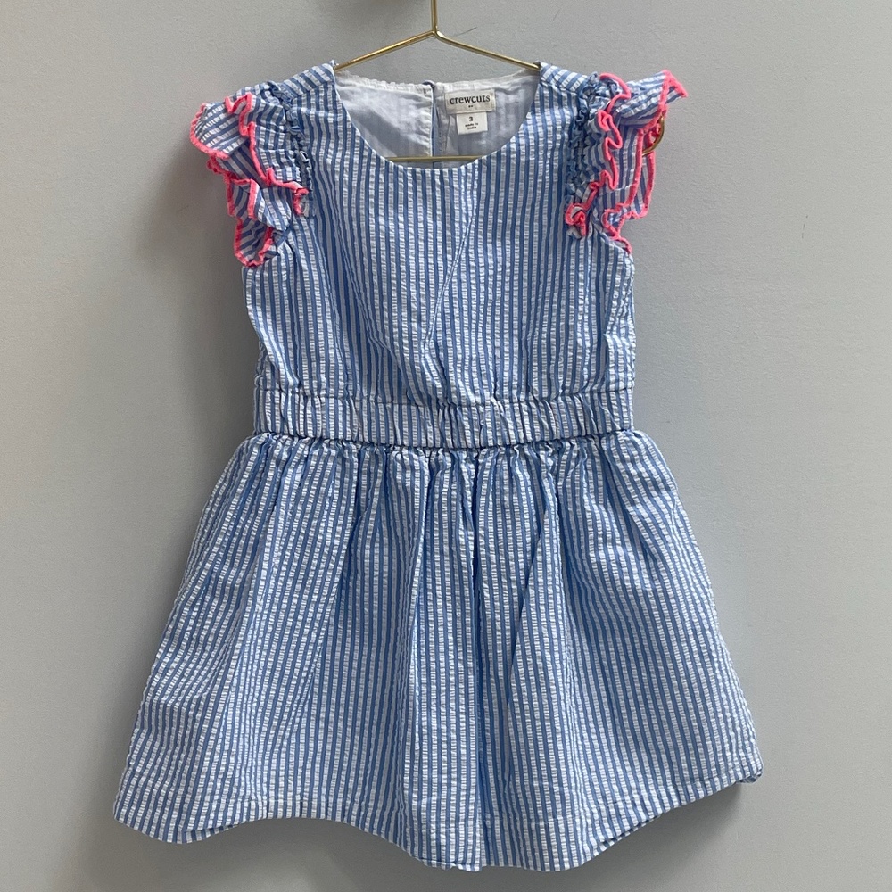 J. Crew Factory Girls' Seersucker Dress [3]